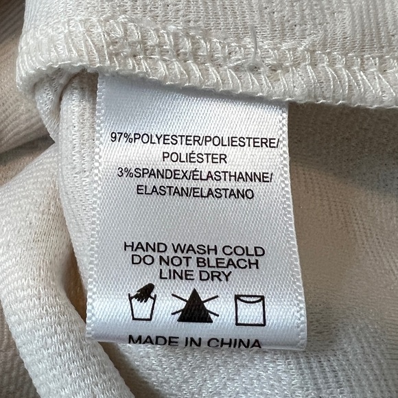 Sunday In Brooklyn Cream Mollie Button Shoulder Top Medium Anthro Textured Ivory - Picture 10 of 11